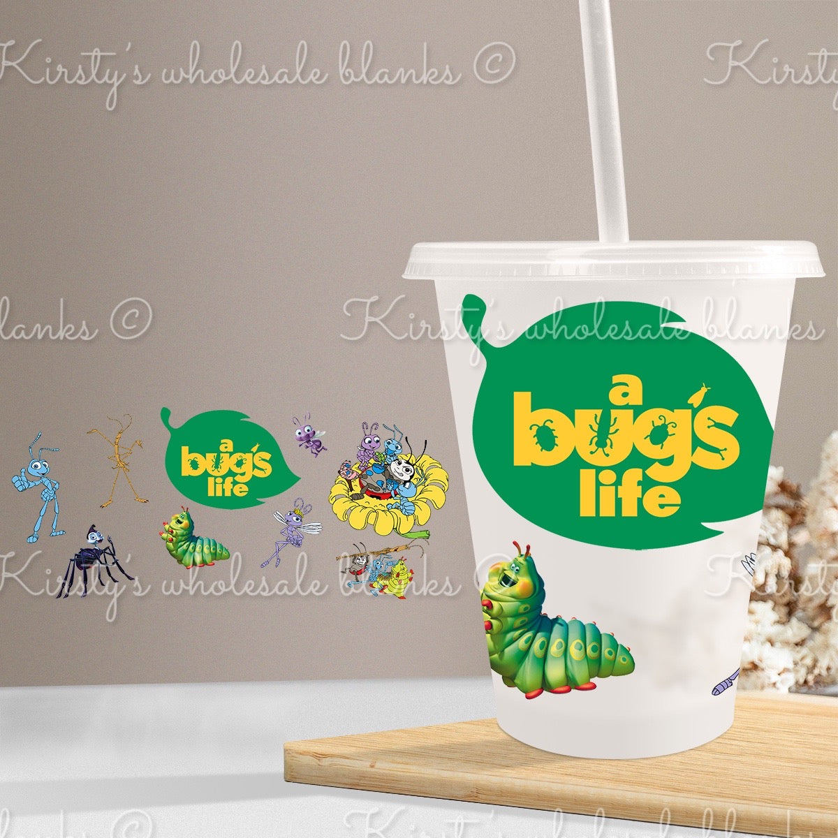 16oz cold cup UV DTF wrap