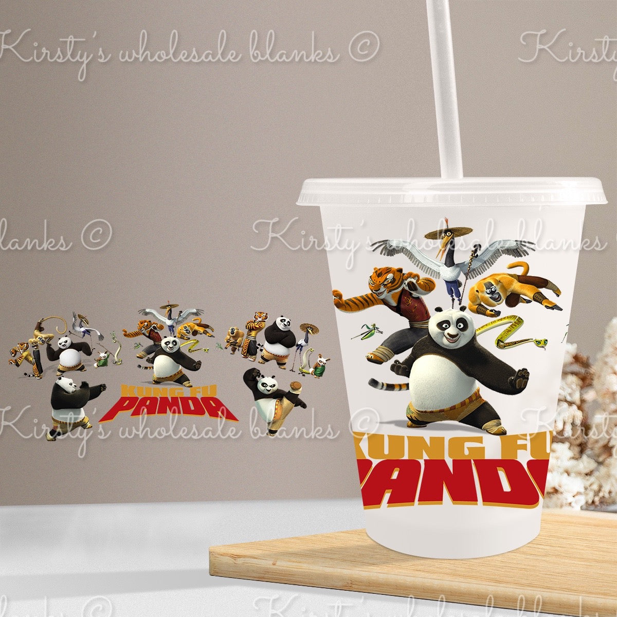 16oz cold cup UV DTF wrap