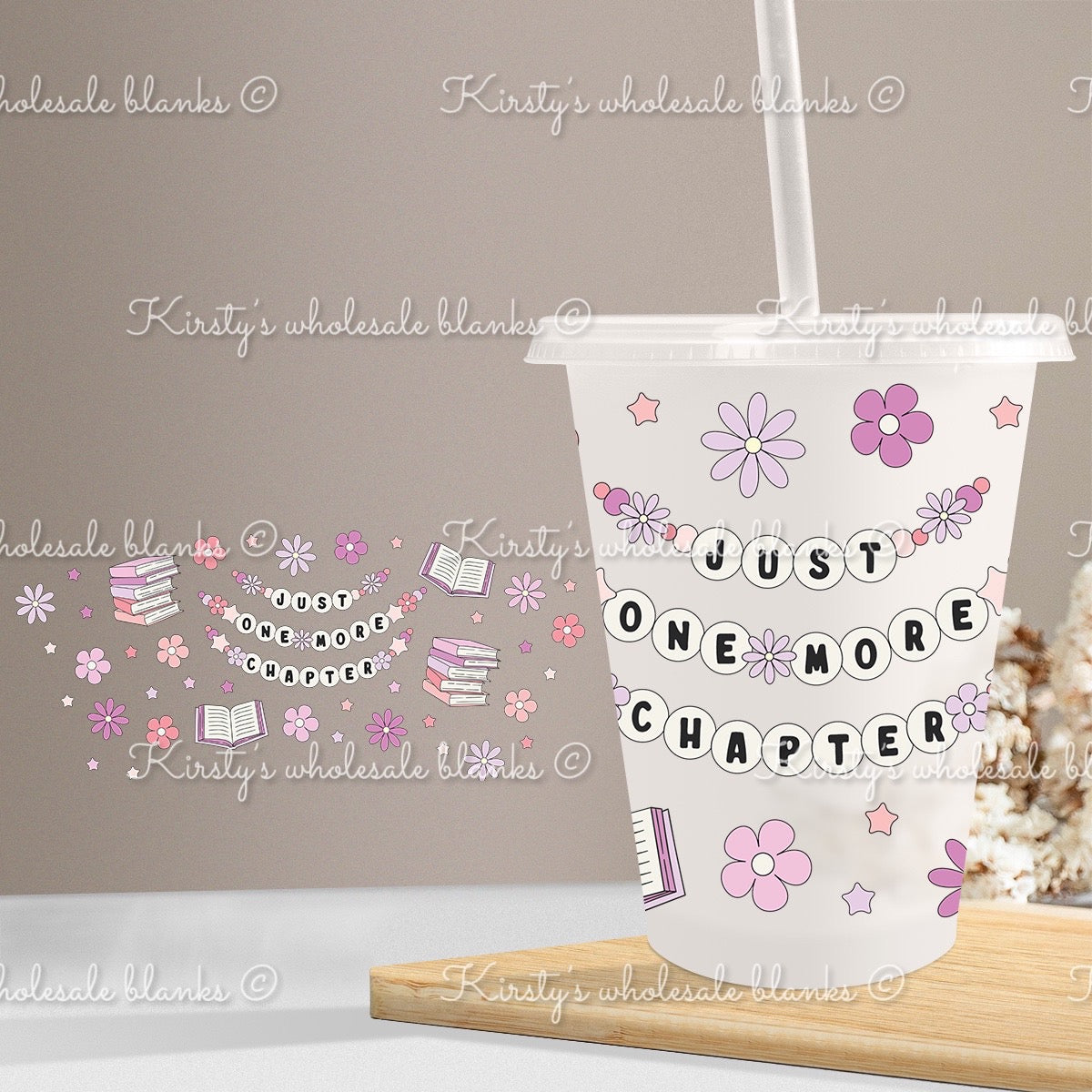 16oz cold cup UV DTF wrap