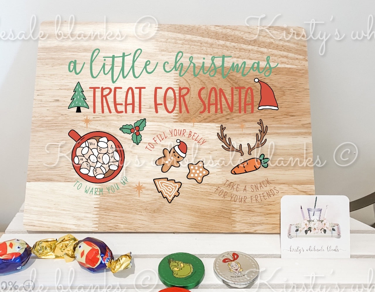 Santa Tray UV DTF Decal