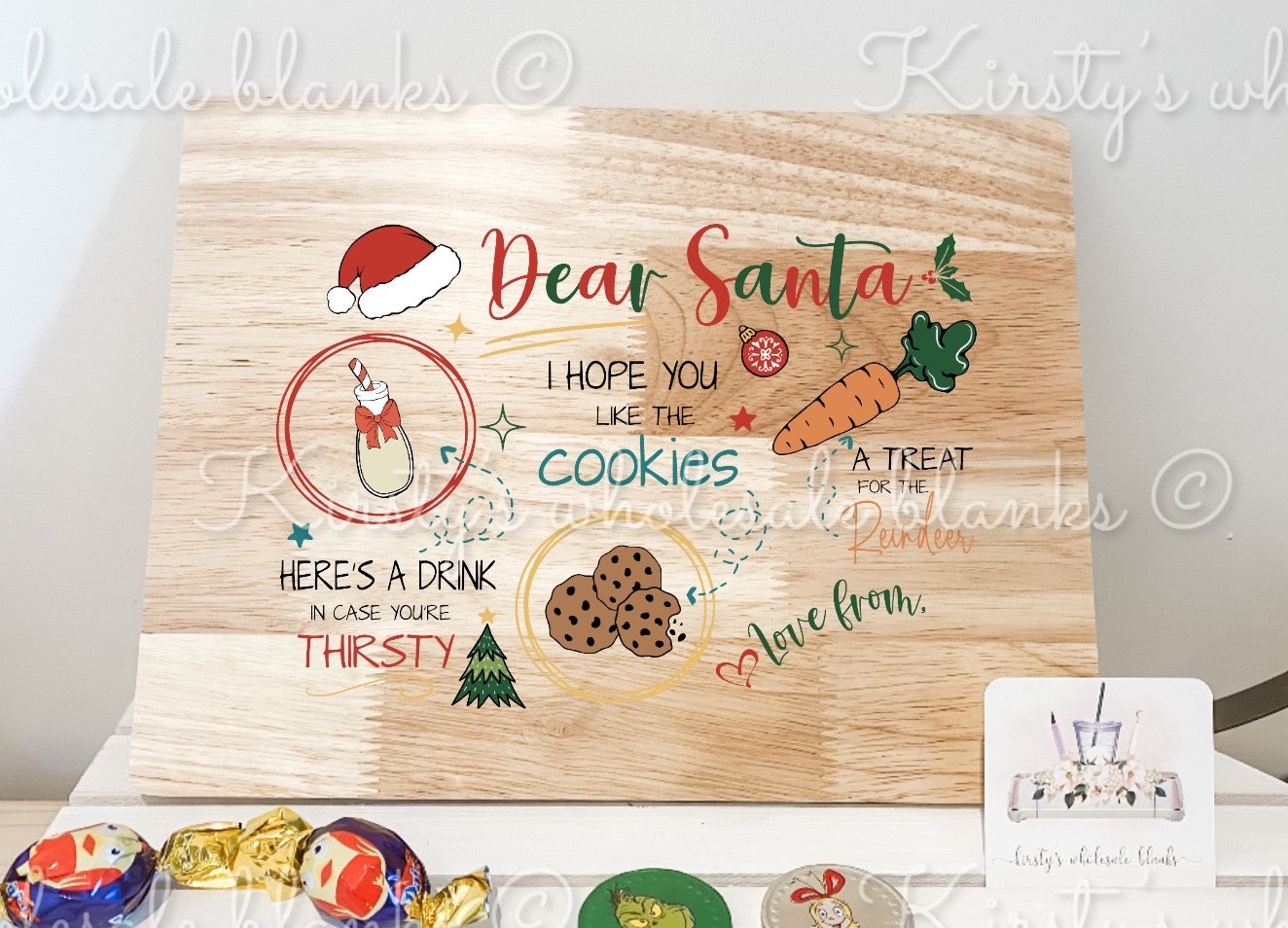 Santa Tray UV DTF Decal