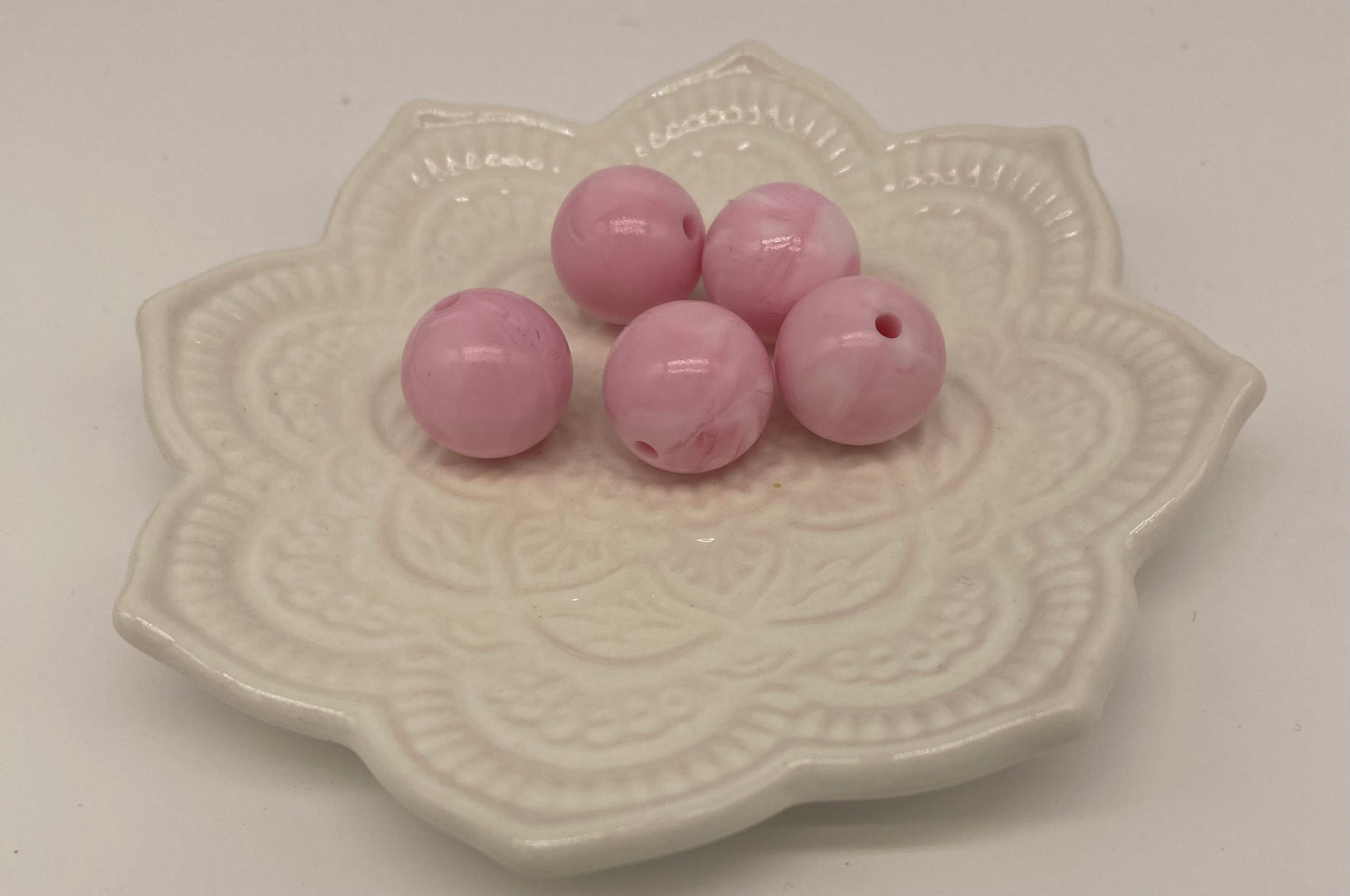 Pack of 5 silicone 15mm beads