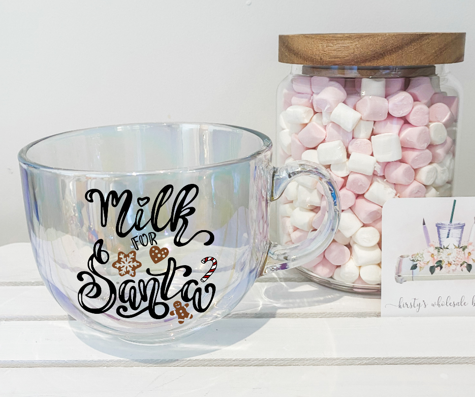 UV DTF Christmas Decal - Milk for Santa