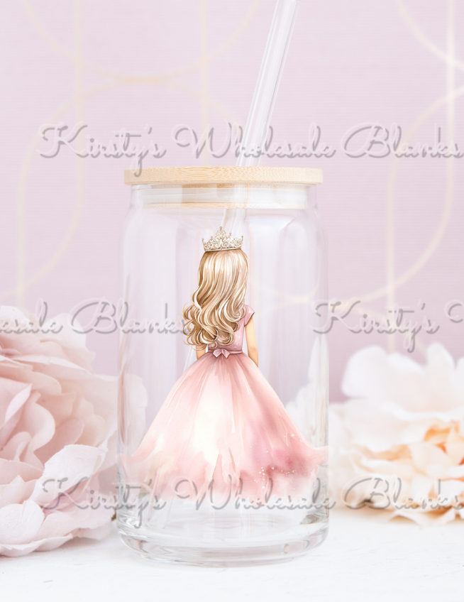 UV DTF princess decal - 3” wide - RTS from 25th