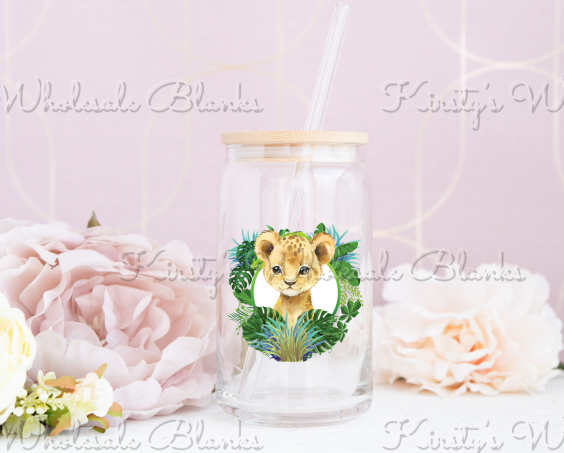 UV DTF decal 3” wide - boy lion