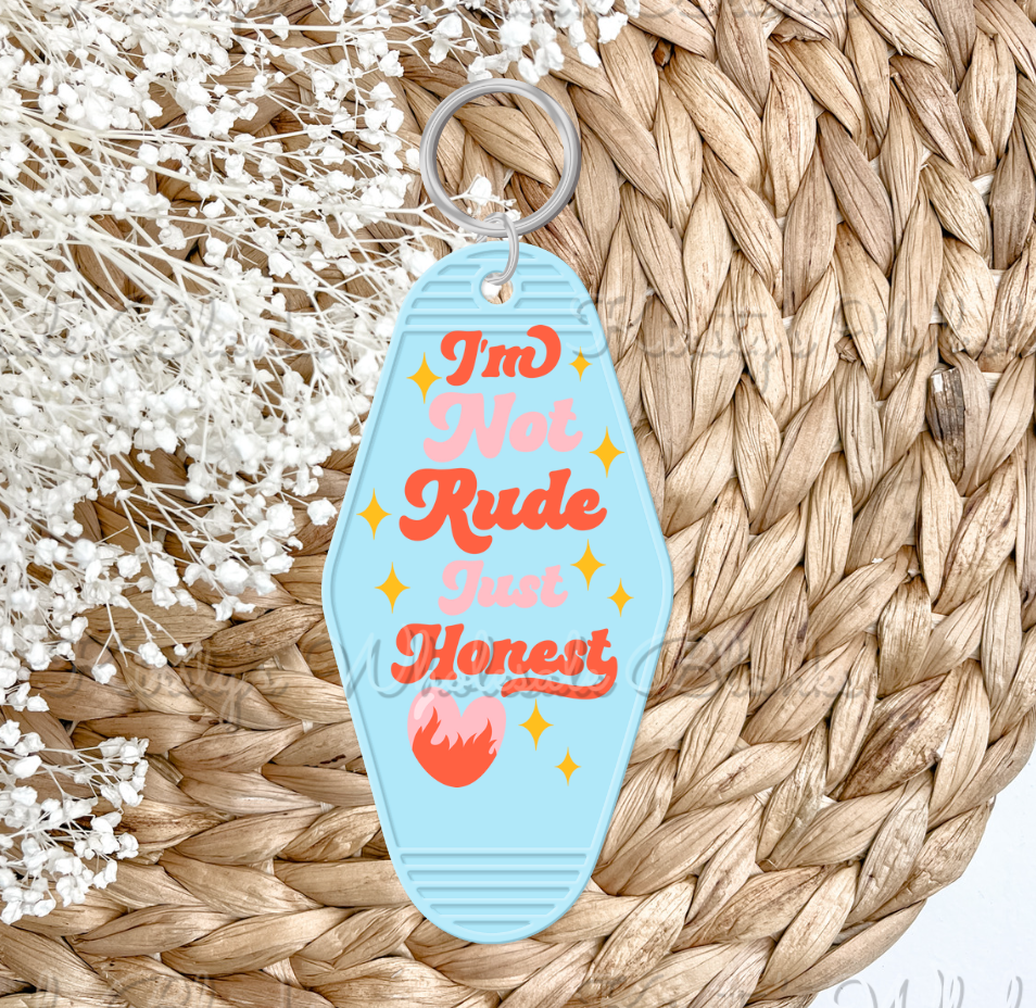 UV DTF motel keyring decal - RTS from 25th