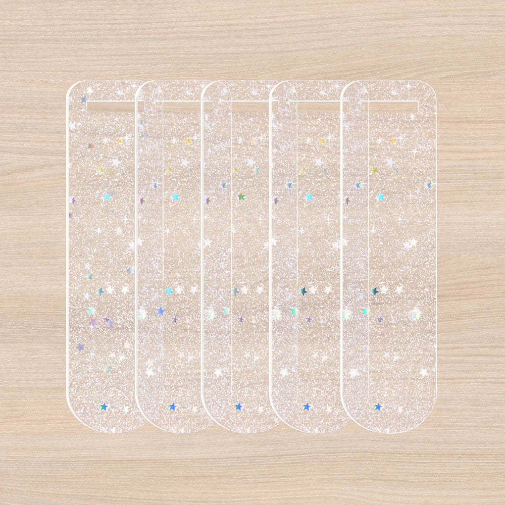 Teckwrap Glitter book marks - 5 pack