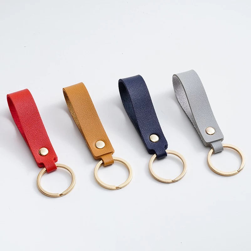 RTS - PU leather keyrings tags