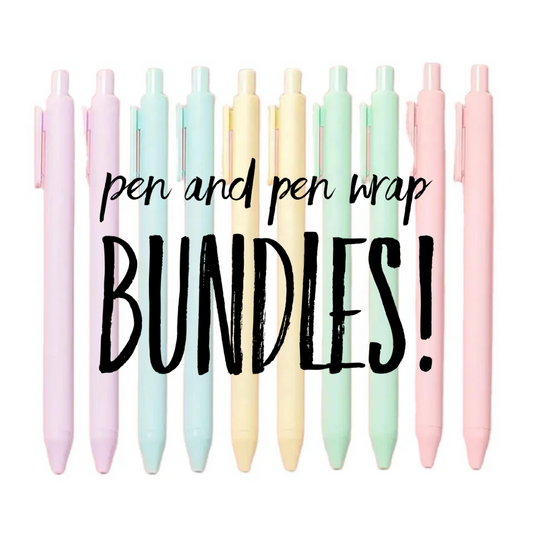 Pen bundle - 20 pen wraps & 20 pens