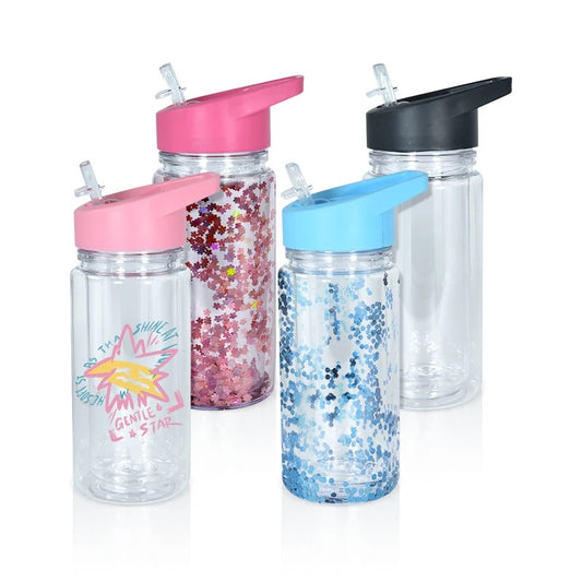 10oz snow globe water bottle