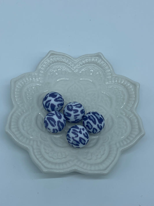 Pack of 5 silicone 15mm beads