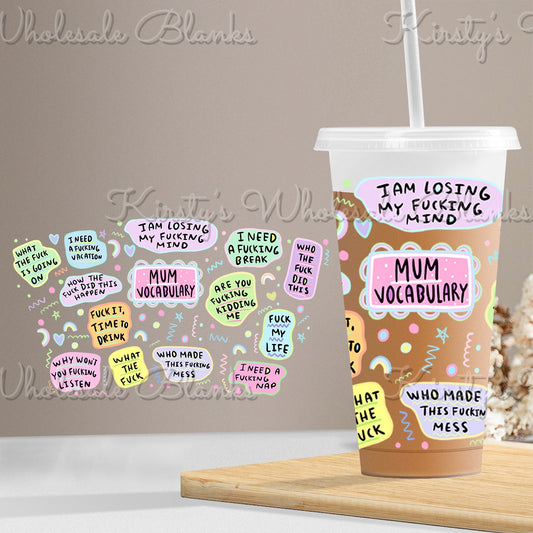 UV DTF wrap - 24oz - MUM - ready to send from 29th