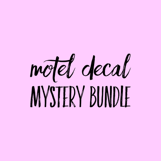 Motel mystery bundle - include 20 decals