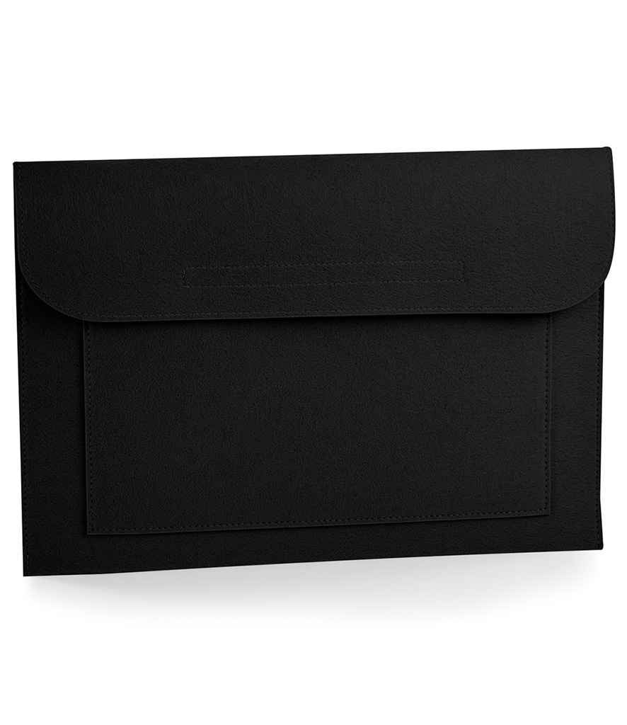 BagBase felt laptop document folder - Black