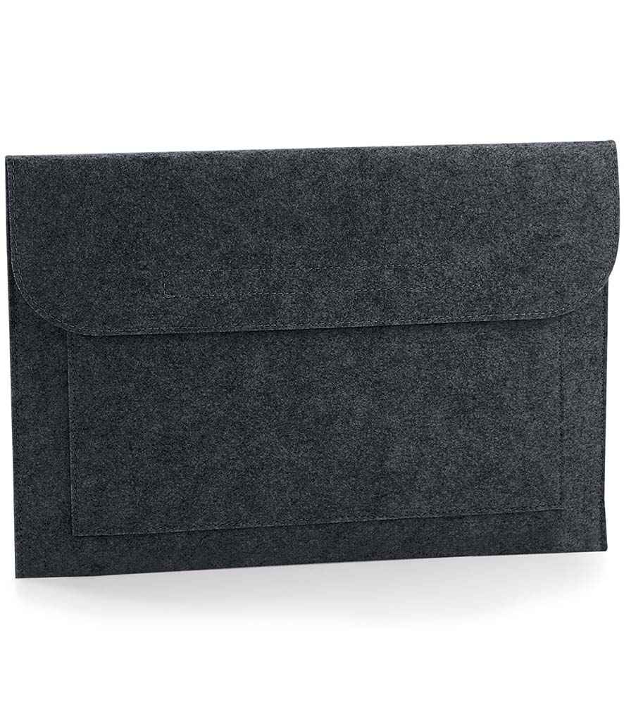 BagBase felt laptop document folder - Charcoal