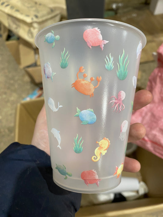 16oz colour changing under the sea cup - no lid