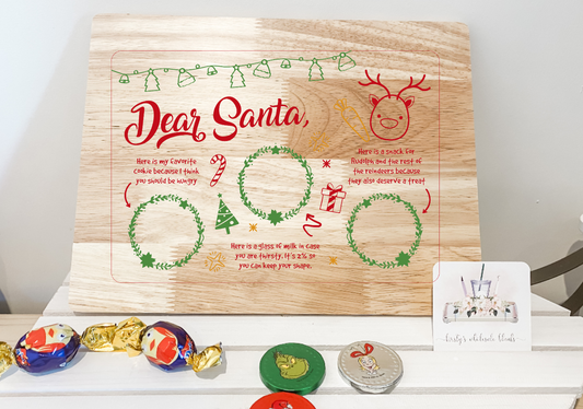 RTS - Santa tray UV DTF wrap