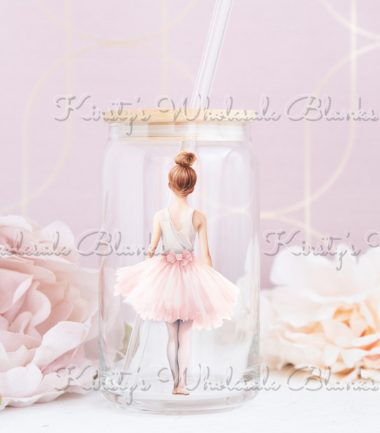 UV DTF ballerina decal - 3” wide - RTS from 25th