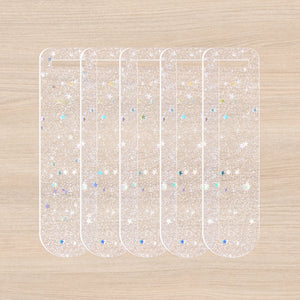 Teckwrap Glitter book marks - 5 pack
