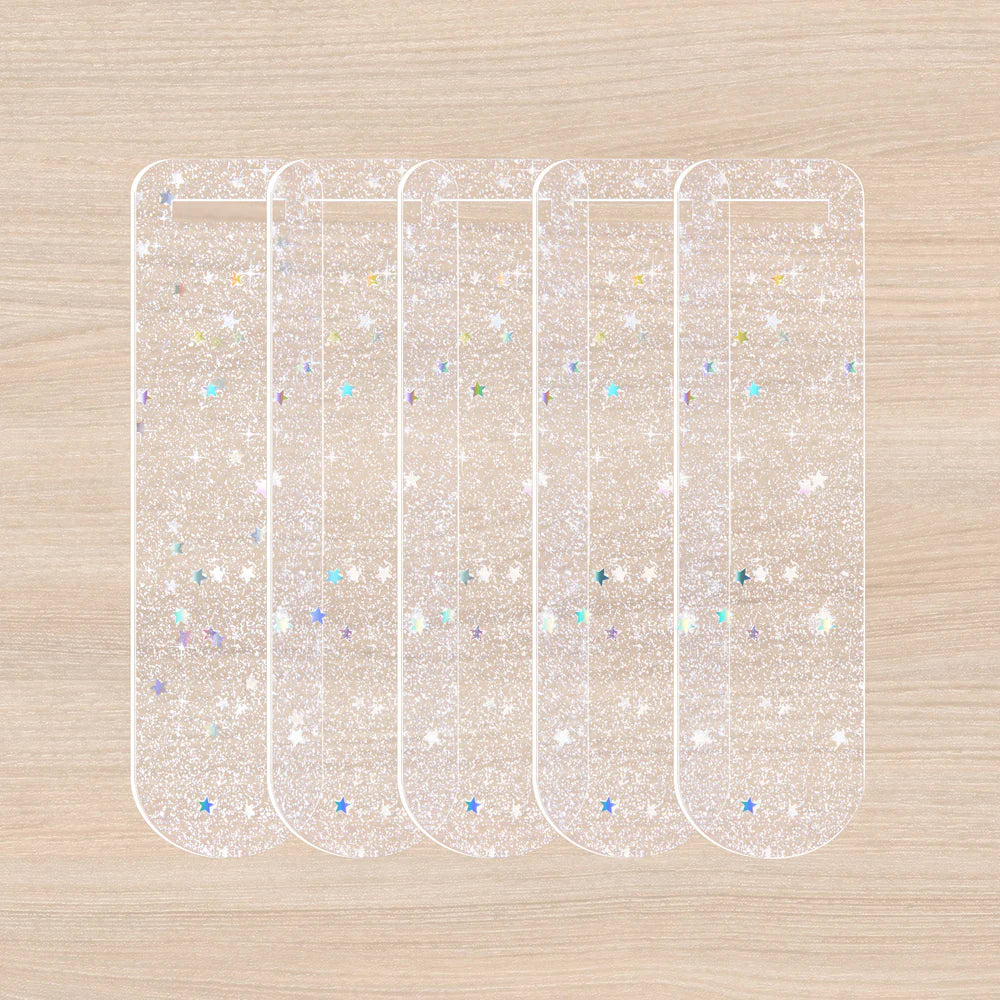Teckwrap Glitter book marks - 5 pack