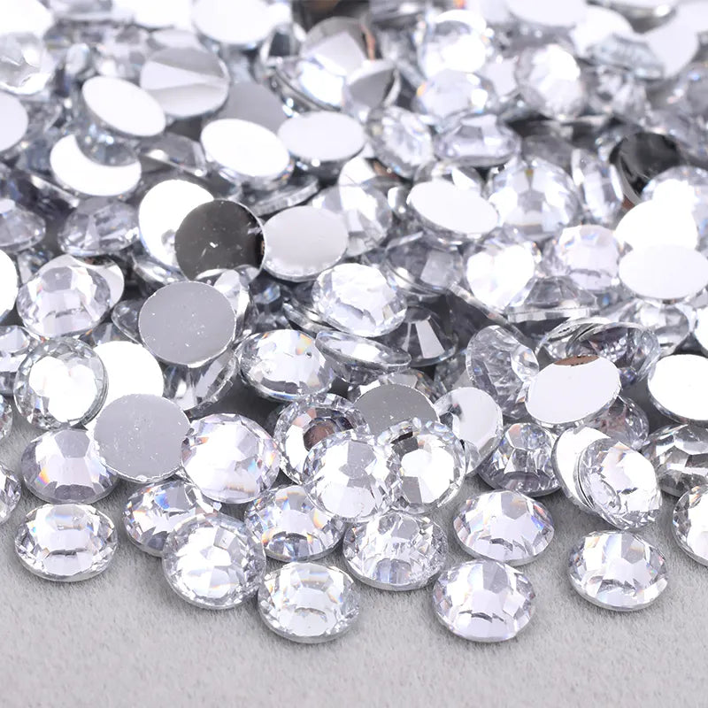 RTS - Silver bottom rhinestones- 30g bag