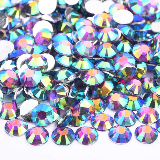 Silver bottom rhinestones- 30g bag