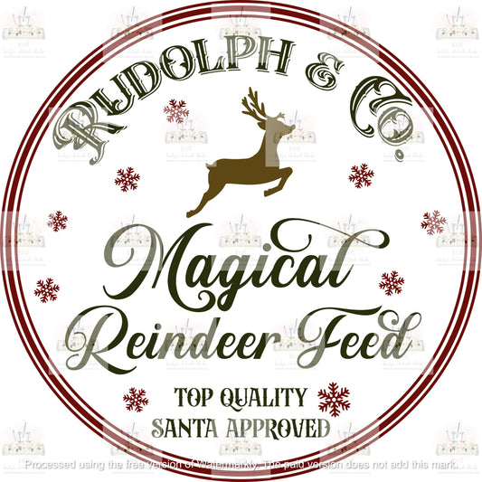 UV  DTF Christmas Decal - Reindeer Feed - RTS from 25th