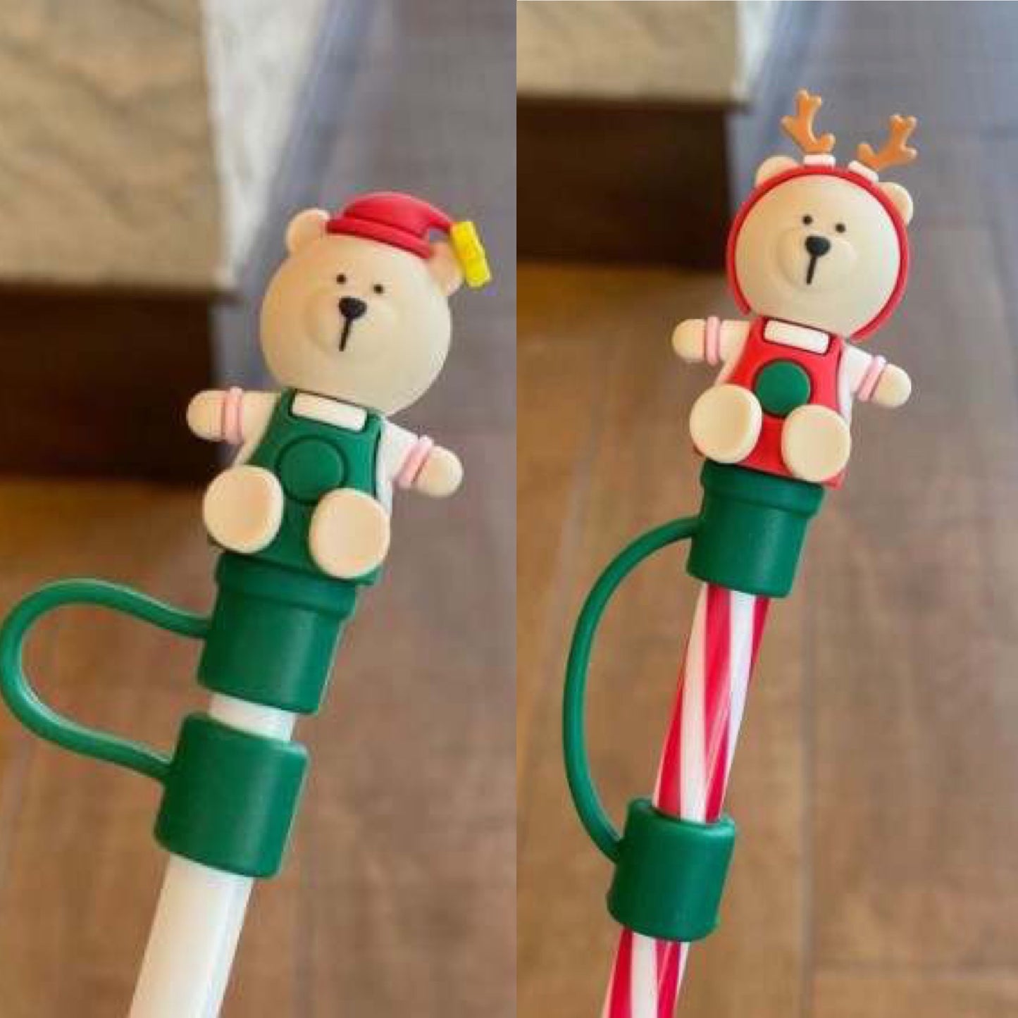 RTS Christmas straw toppers