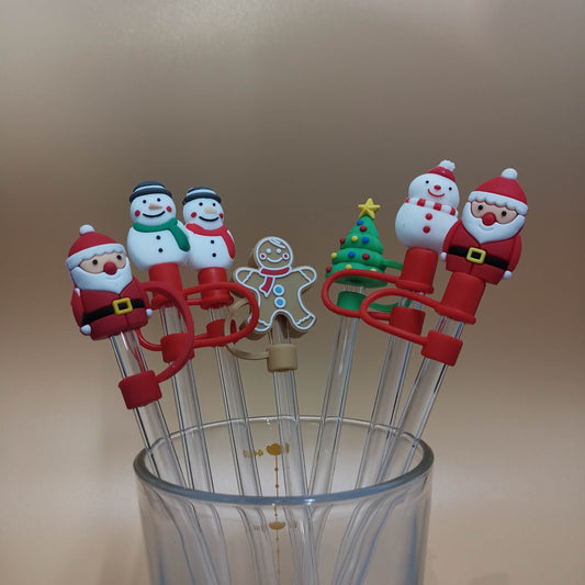 RTS Christmas straw toppers